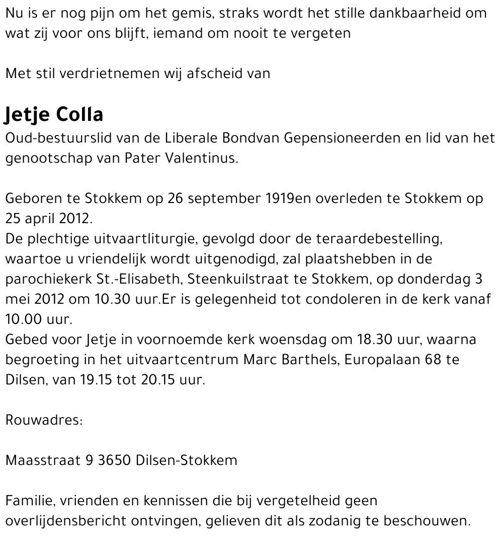 Jetje Colla