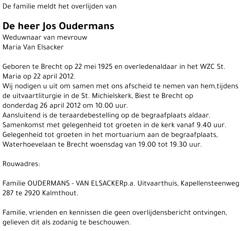 Jos OUDERMANS