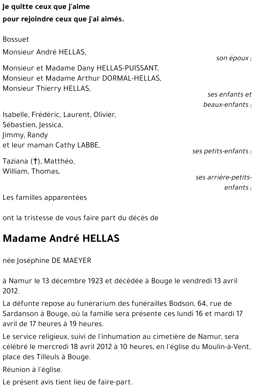 Joséphine DE MAEYER