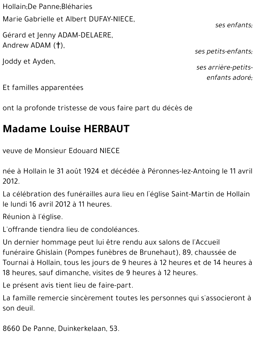 Louise HERBAUT