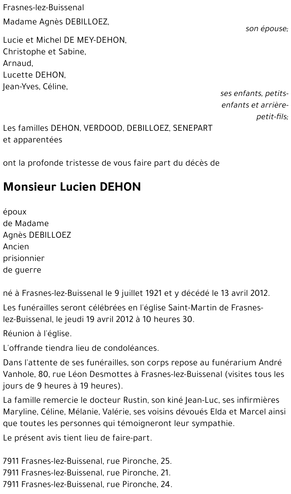 Lucien DEHON