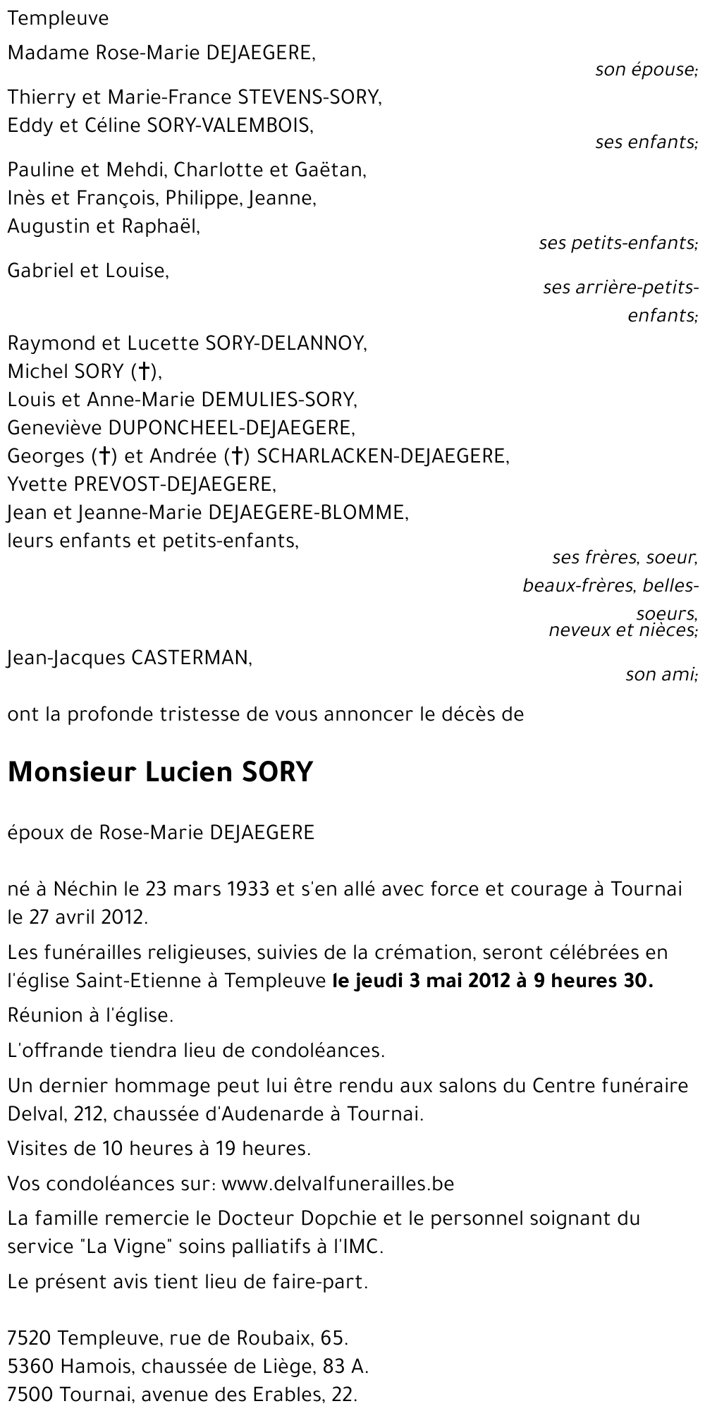 Lucien SORY