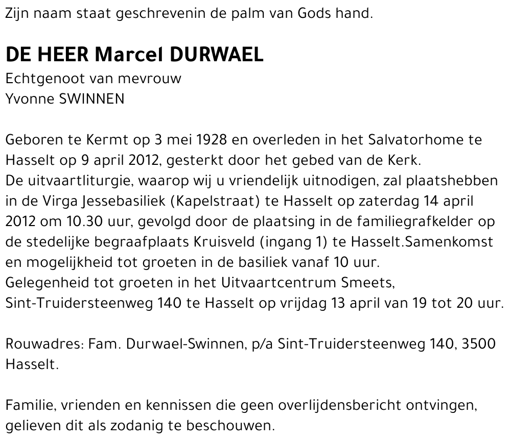 Marcel Durwael