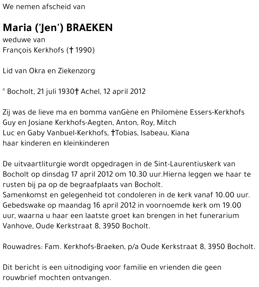 Maria Braeken