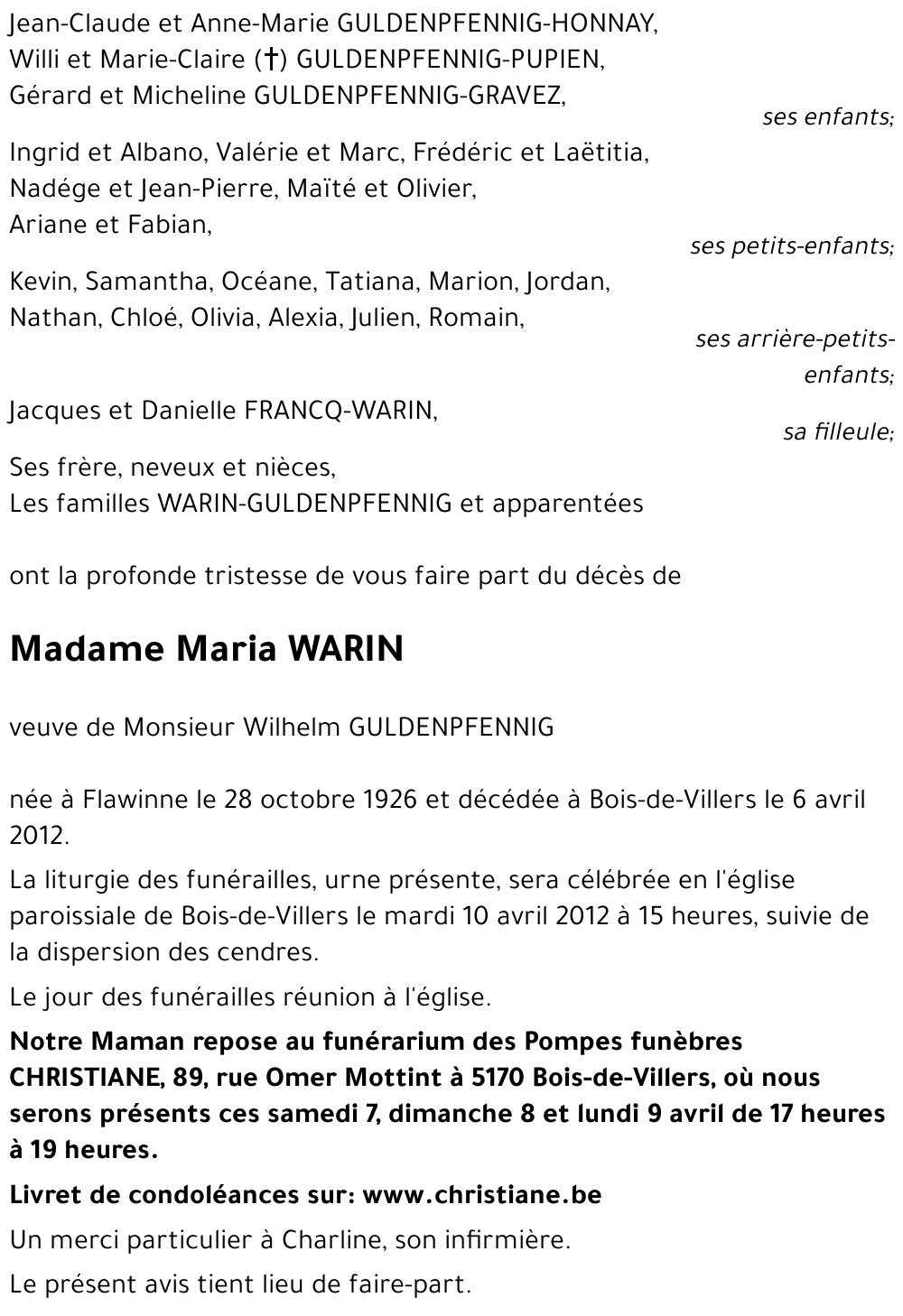 Maria WARIN
