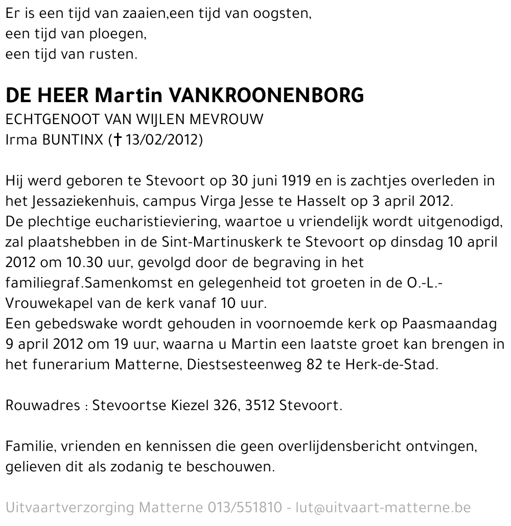 Martin Vankroonenborg