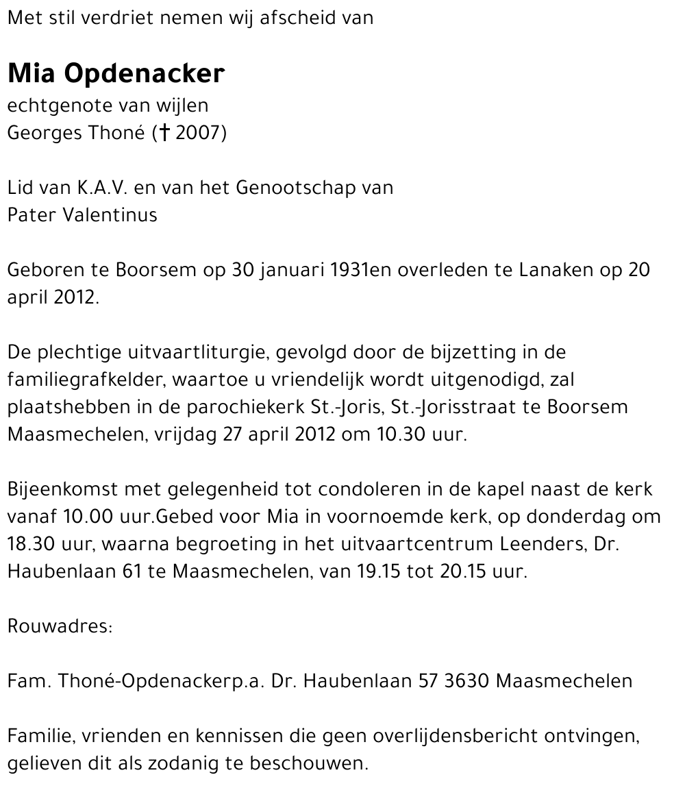 Mia Opdenacker
