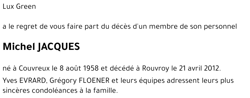 Michel JACQUES