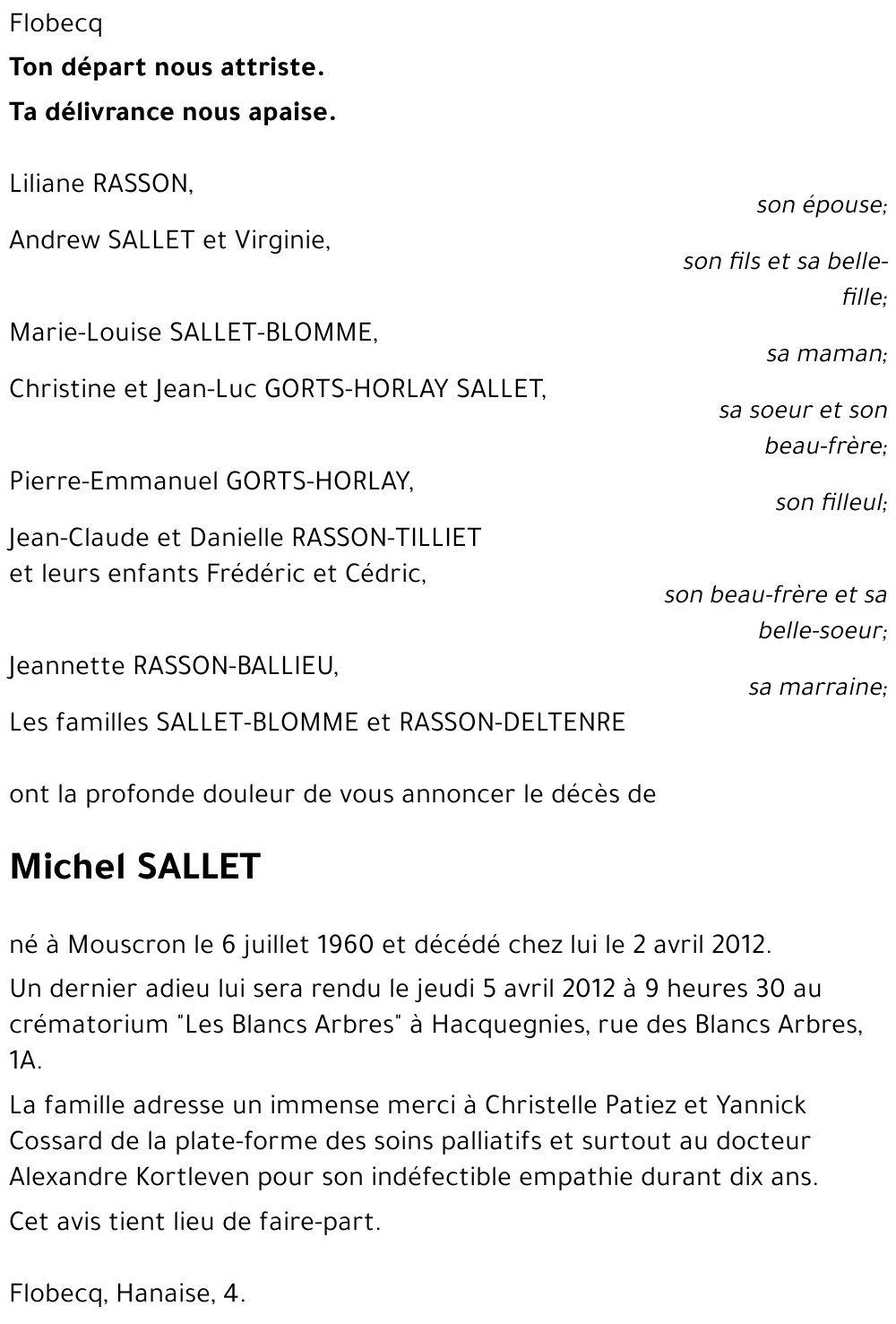 Michel SALLET