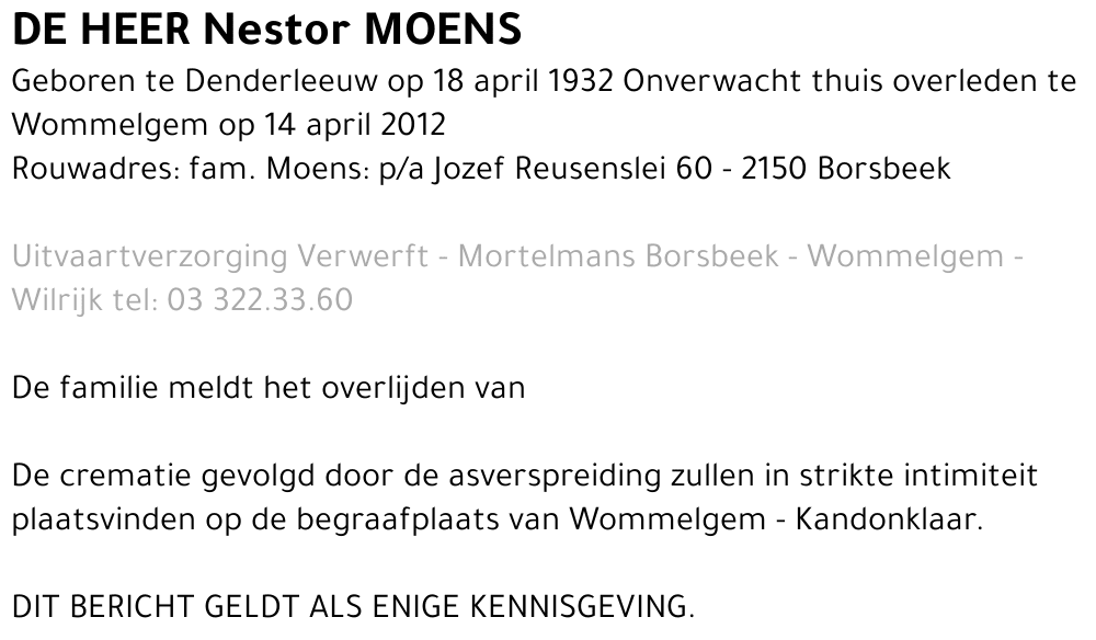 Nestor Moens