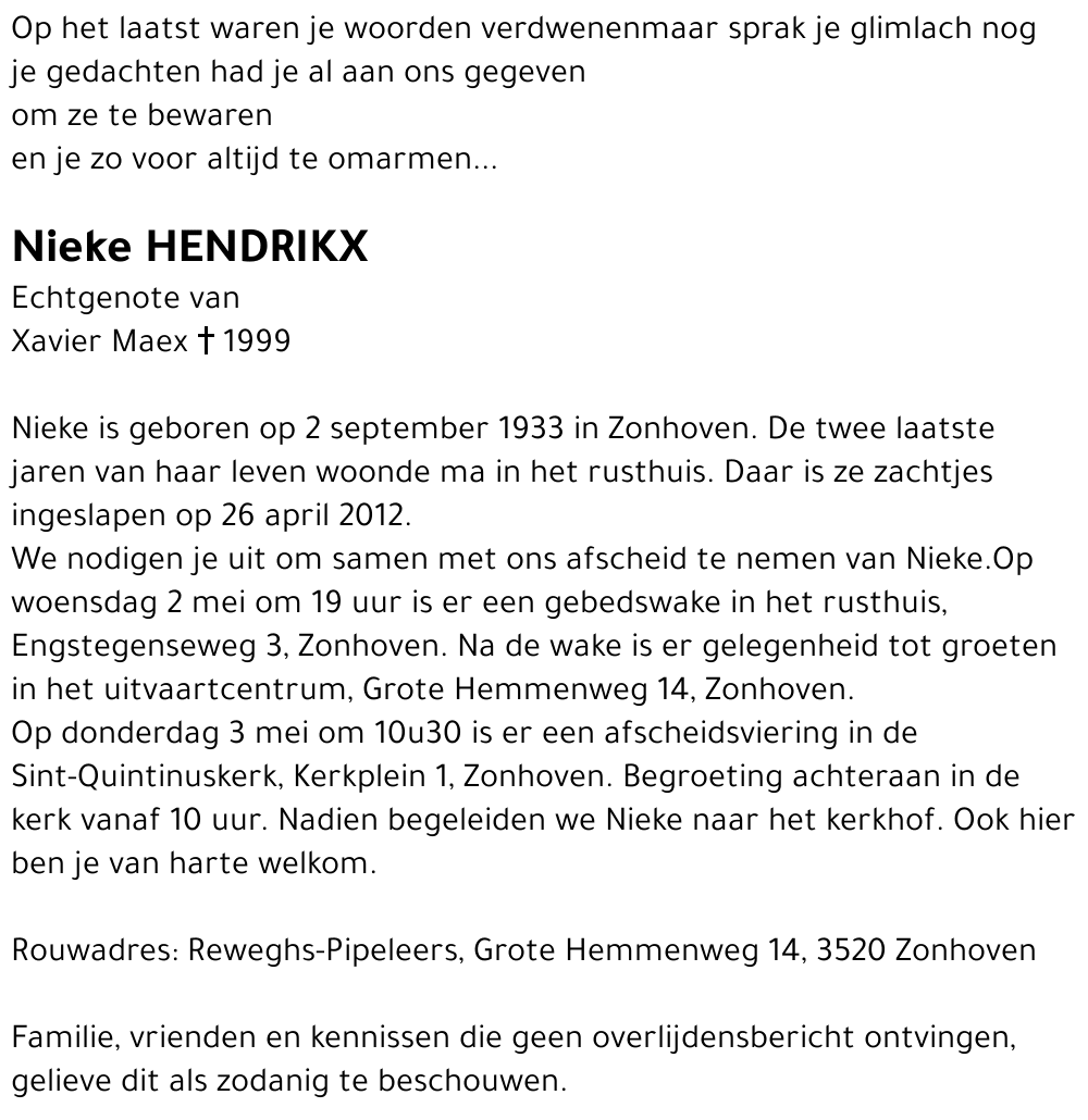 Nieke Hendrikx