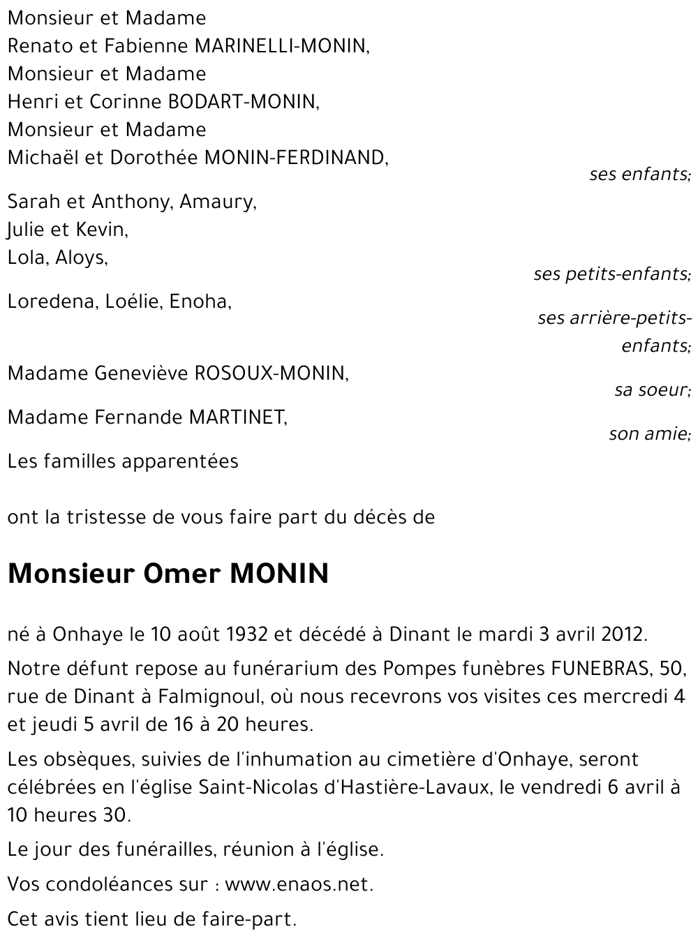 Omer MONIN