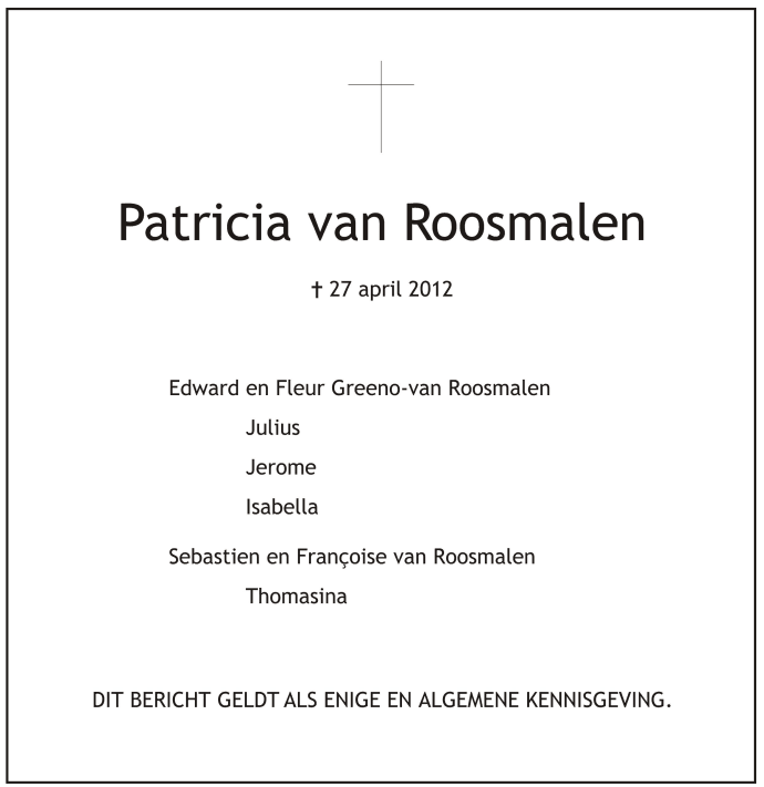 Patricia Marie o'Brien