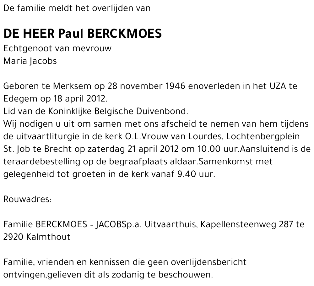 Paul BERCKMOES