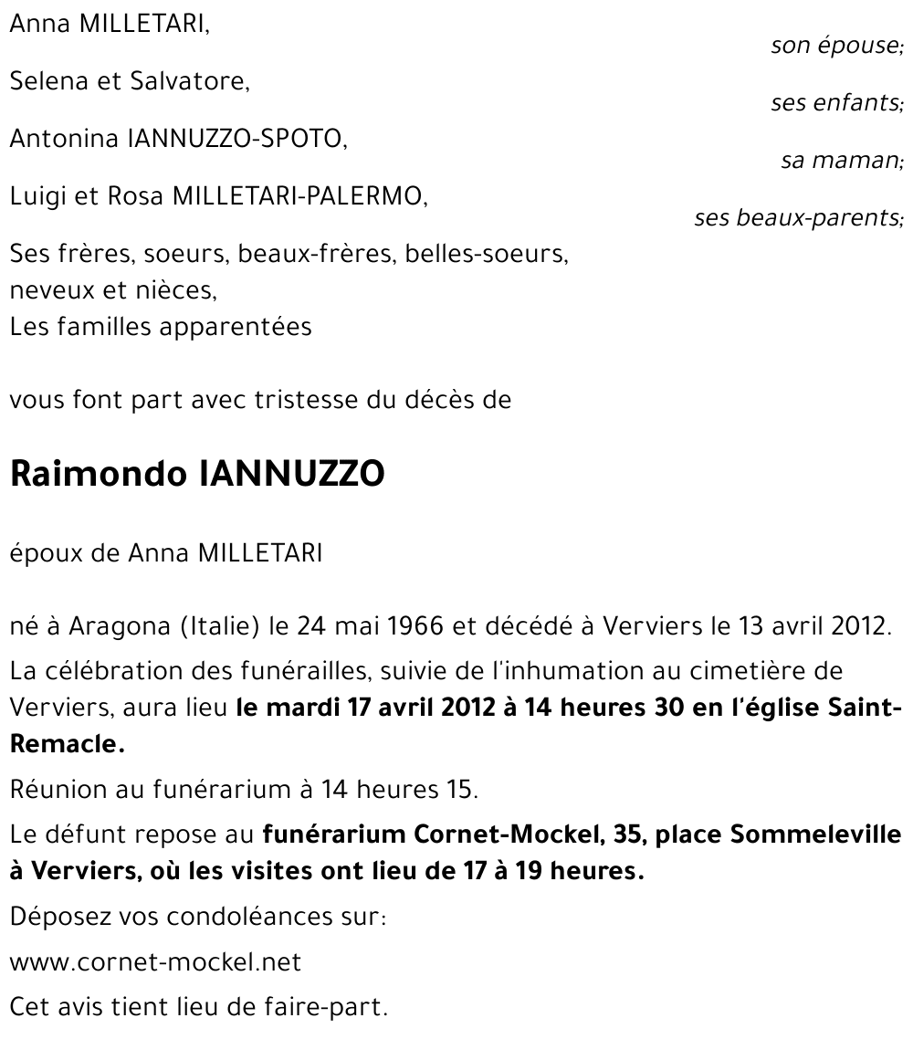 Raimondo IANNUZZO
