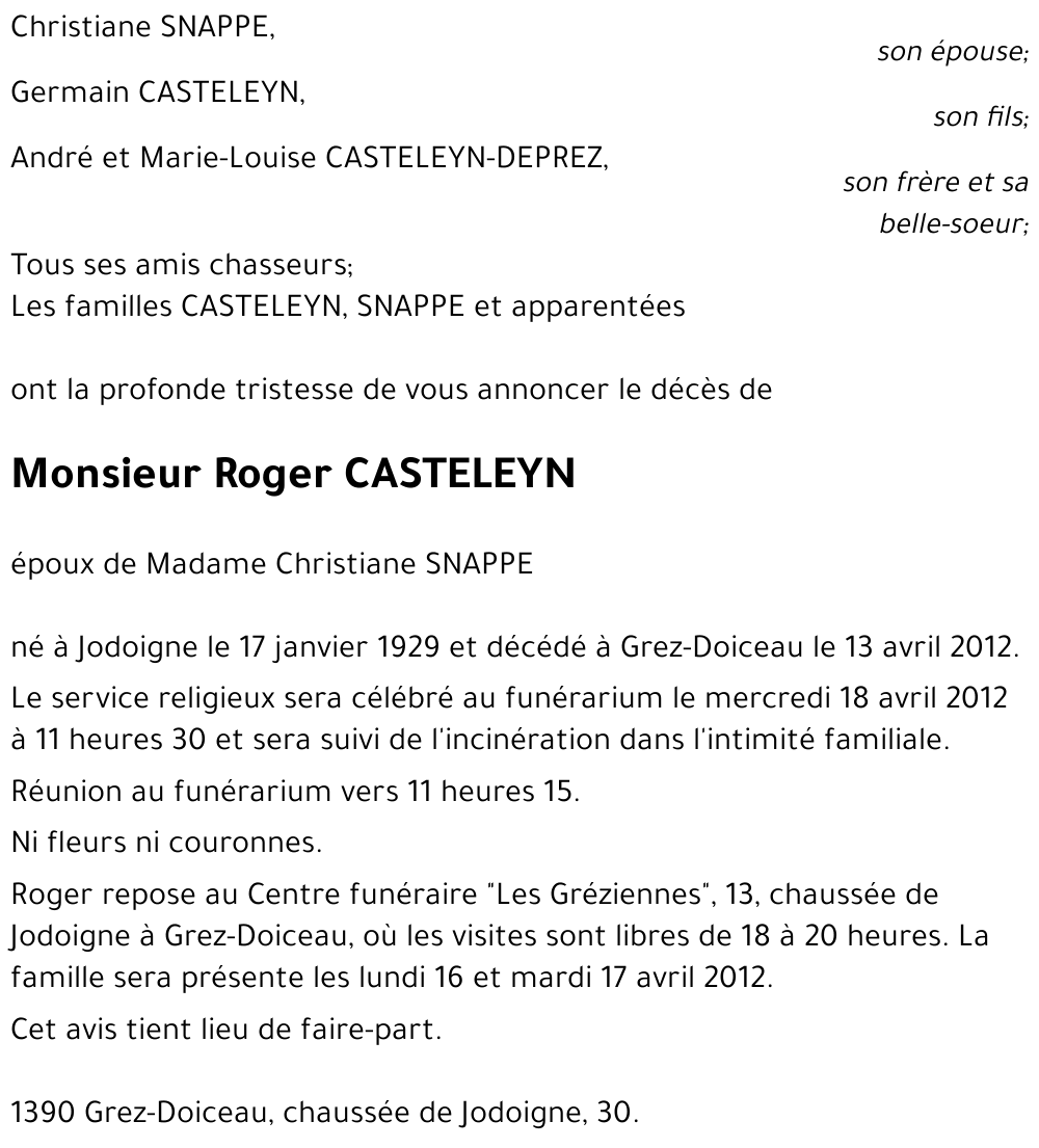 Roger CASTELEYN