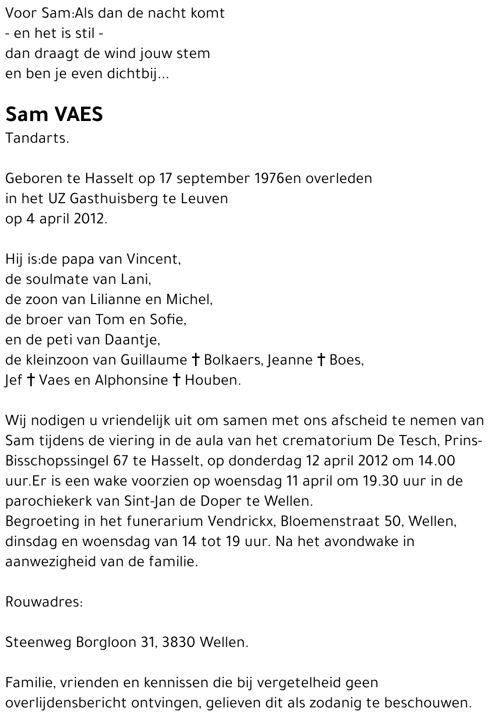 Sam Vaes
