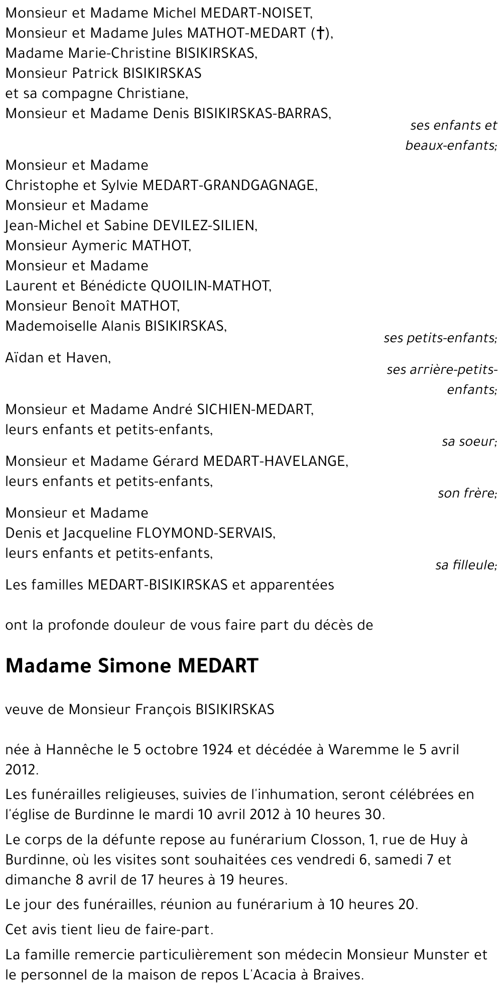 Simone MEDART