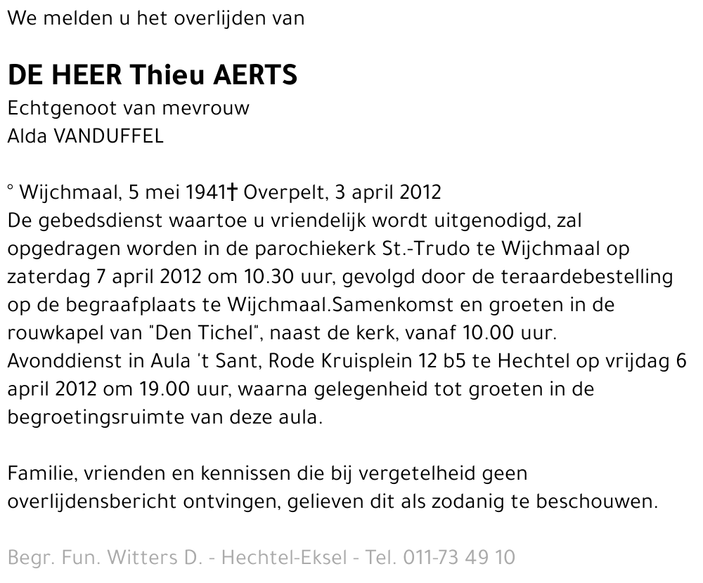 Thieu Aerts