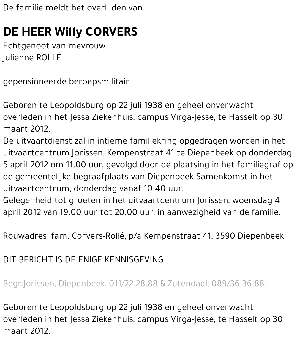 Willy Corvers