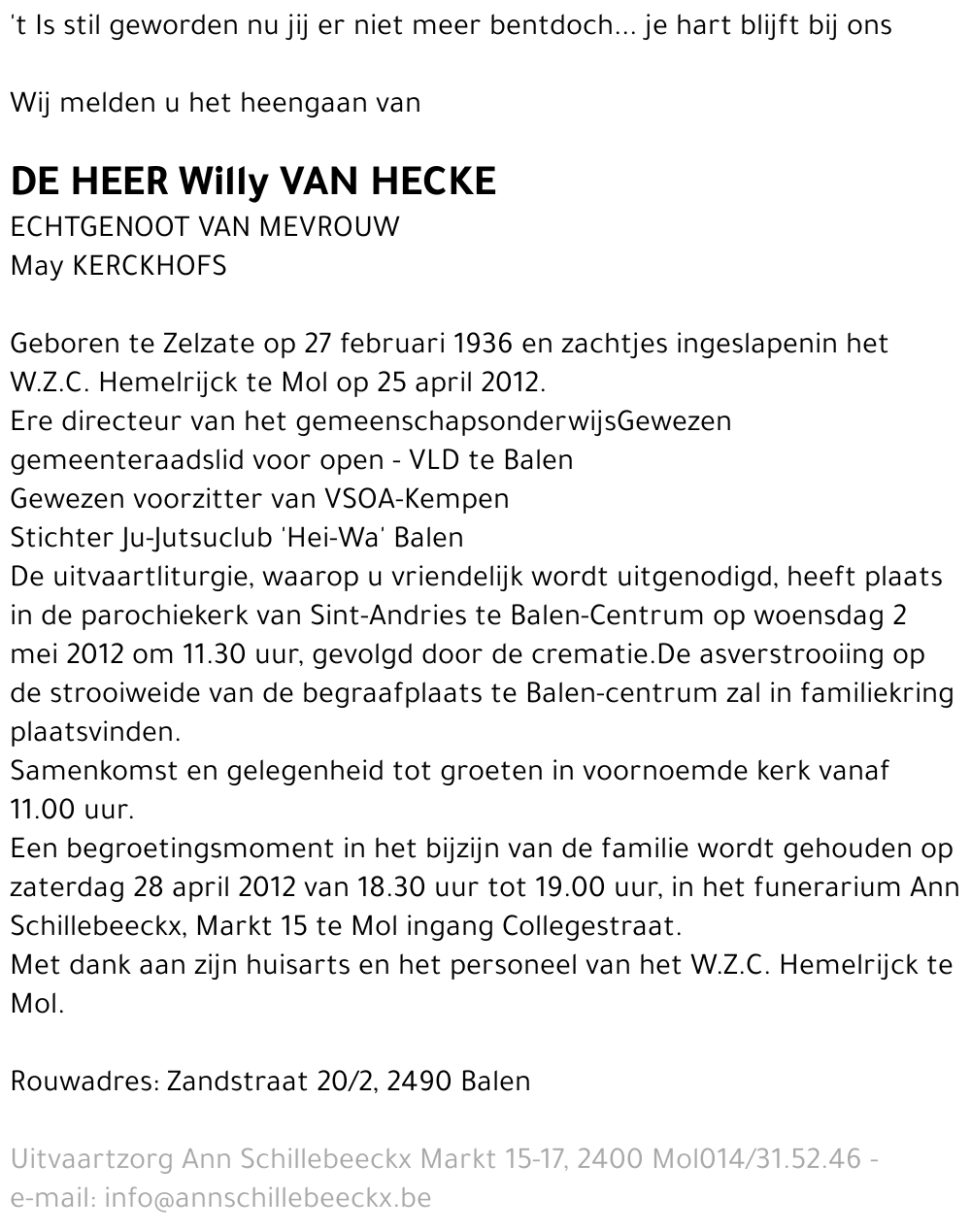 Willy Van Hecke