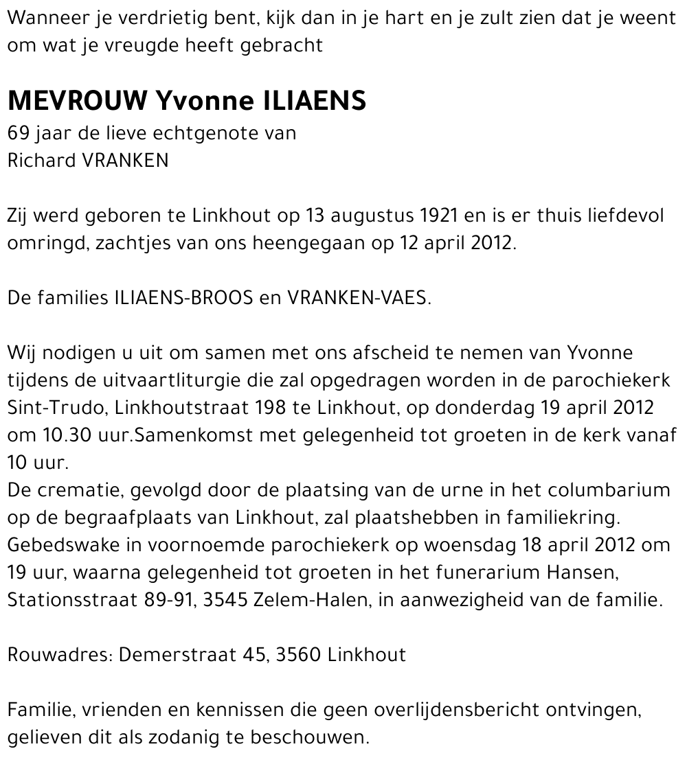 Yvonne ILIAENS