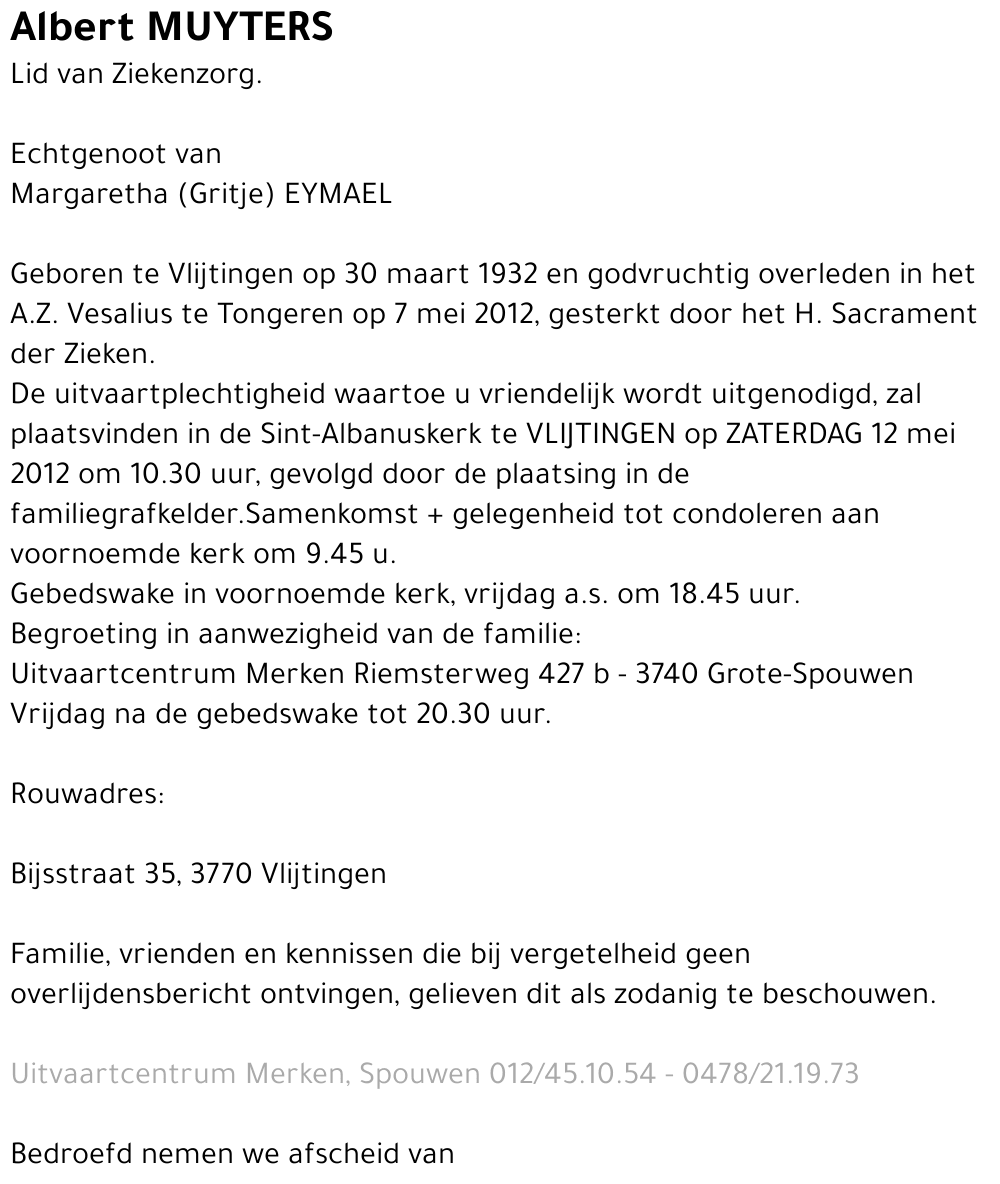 Albert MUYTERS