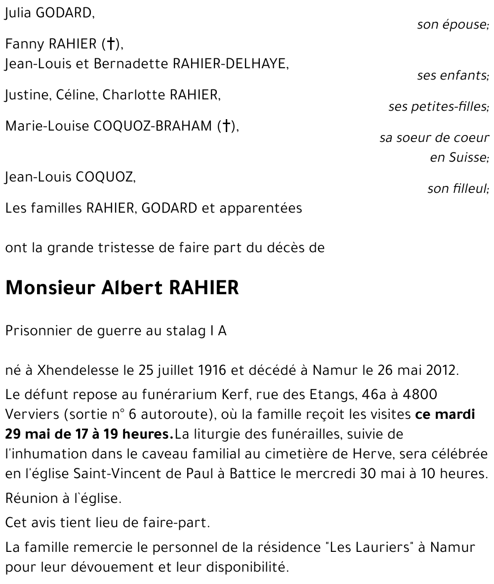 Albert RAHIER