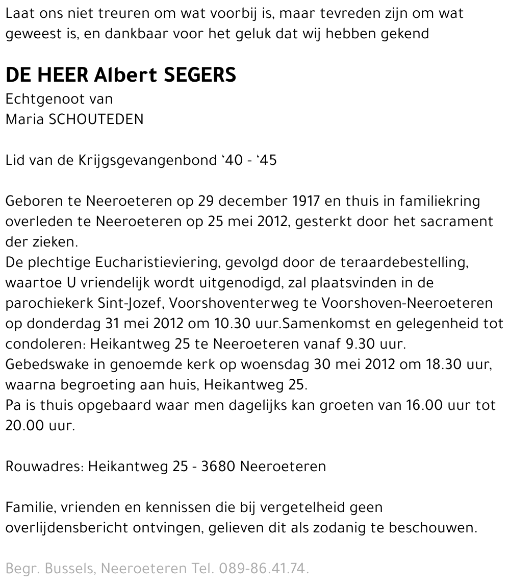 Albert SEGERS