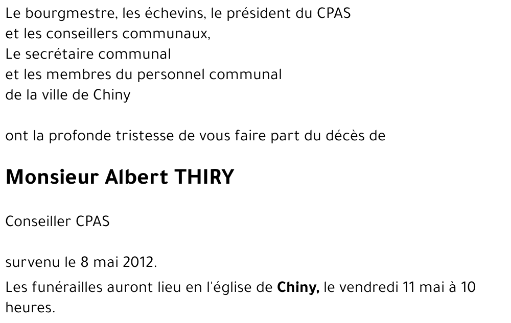 Albert THIRY