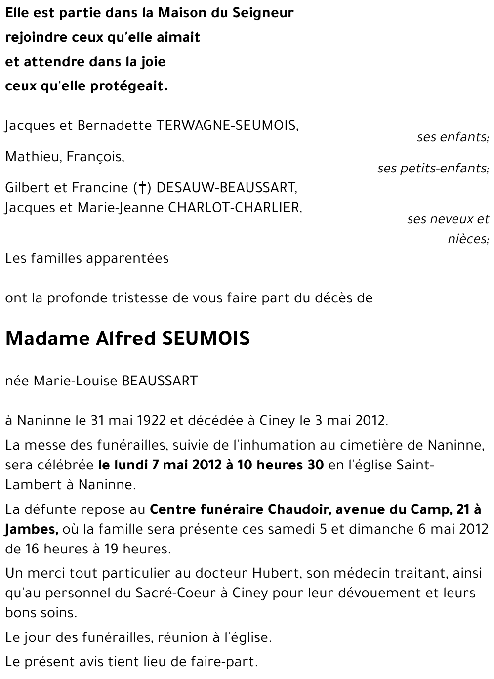 Alfred SEUMOIS