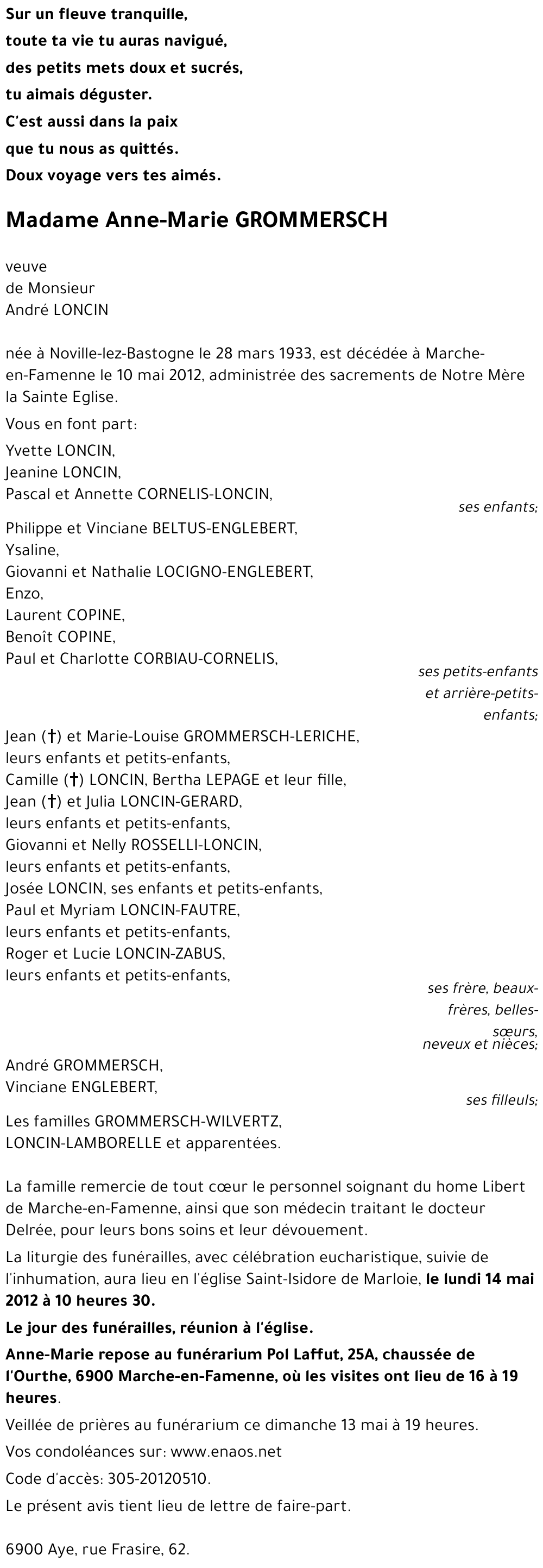 Anne-Marie GROMMERSCH