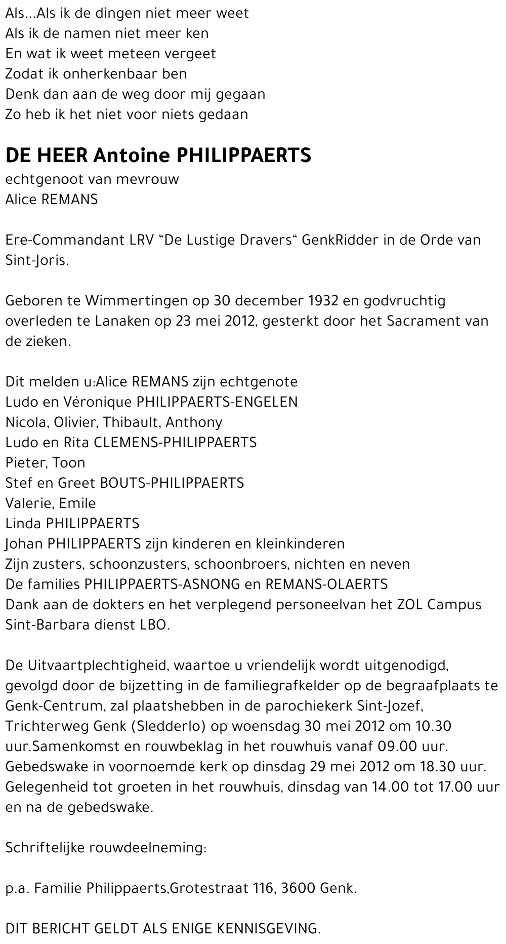 Antoine PHILIPPAERTS