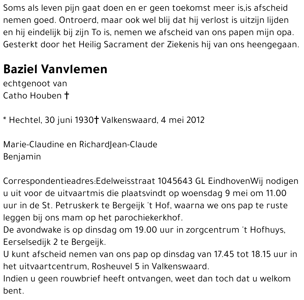 Baziel Vanvlemen