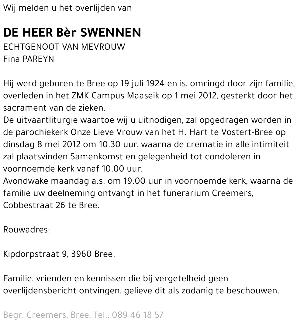 Bèr Swennen