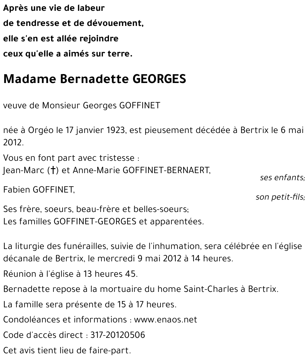 Bernadete GEORGES