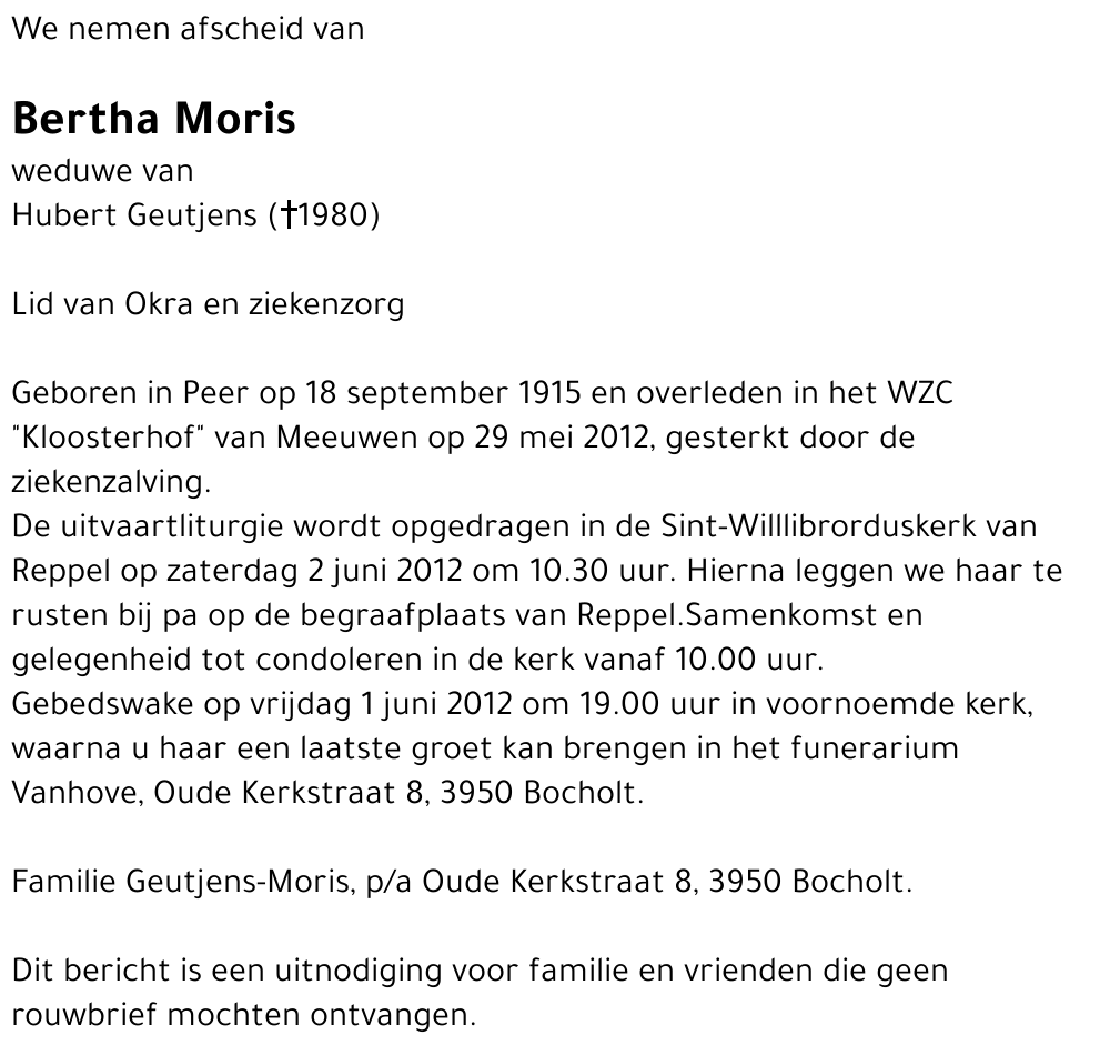 Bertha Moris