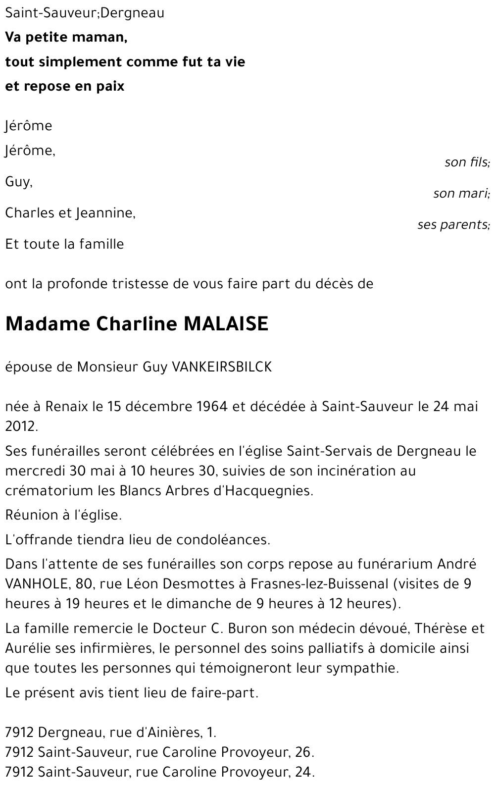 Charline MALAISE