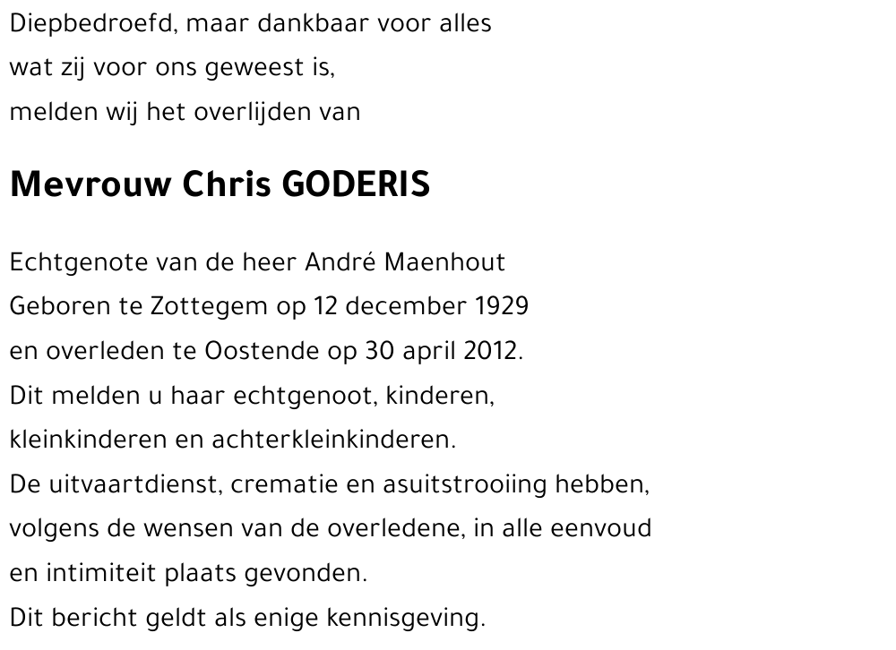 Chris GODERIS