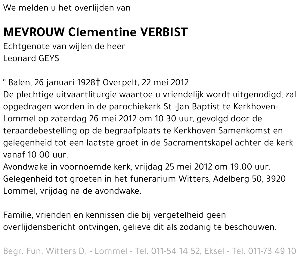 Clementine Verbist