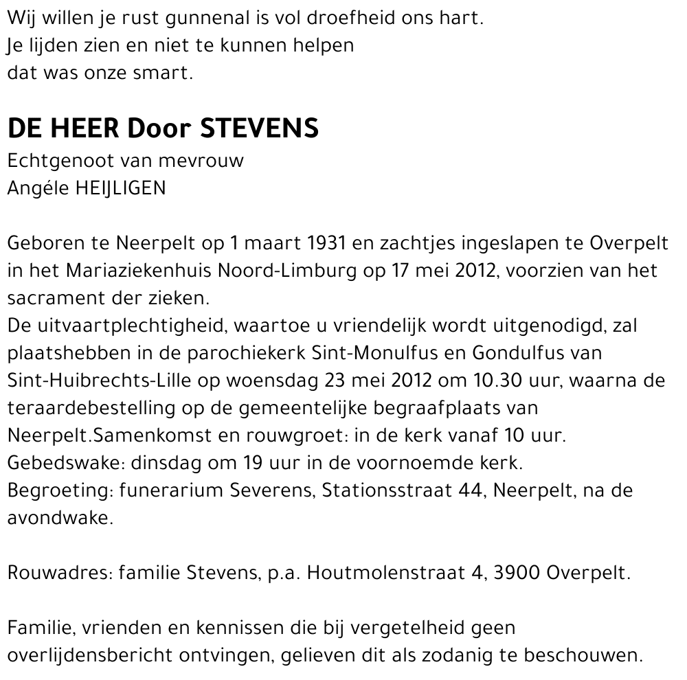 Door Stevens