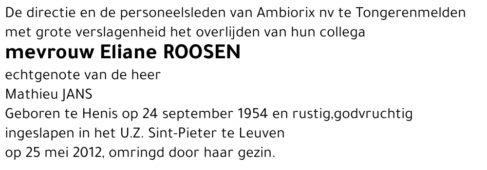 Eliane ROOSEN