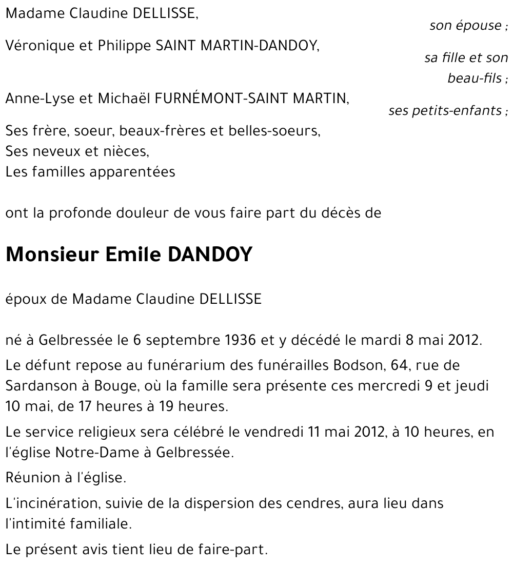 Emile DANDOY