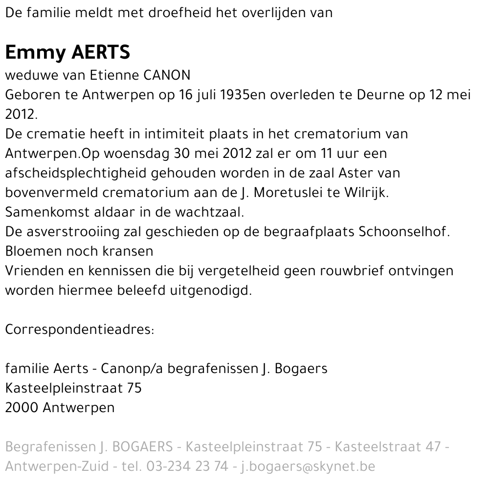 Emmy Aerts