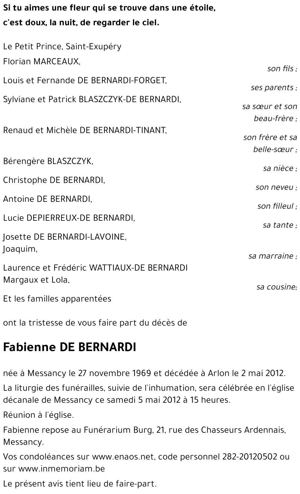Fabienne DE BERNARDI