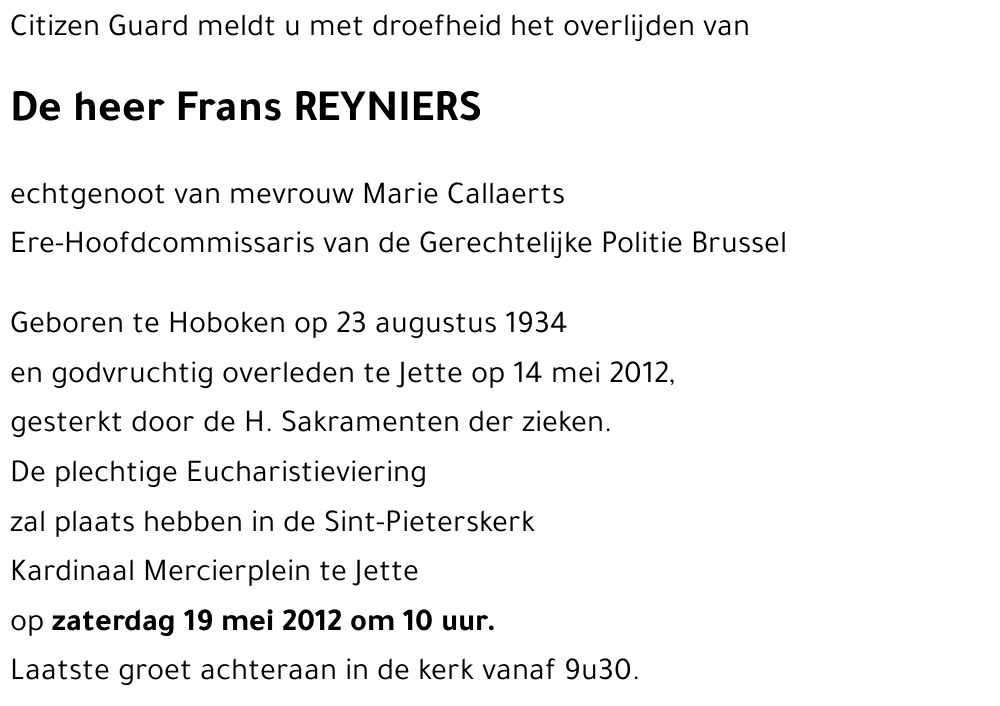 Frans REYNIERS