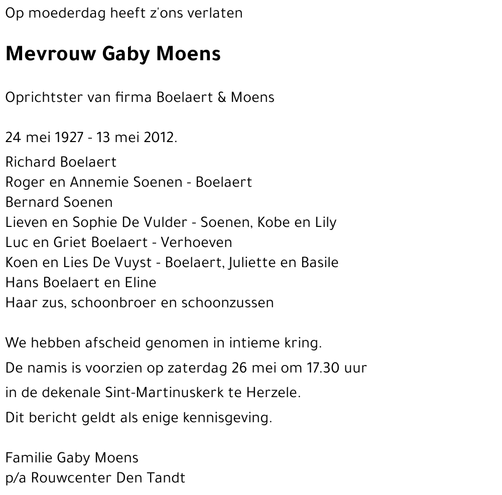 Gaby Moens