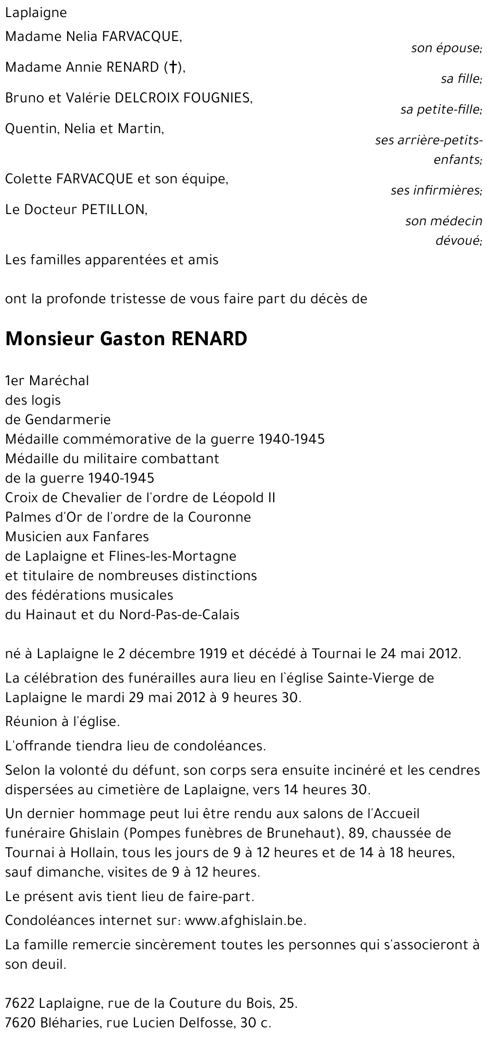 Gaston RENARD