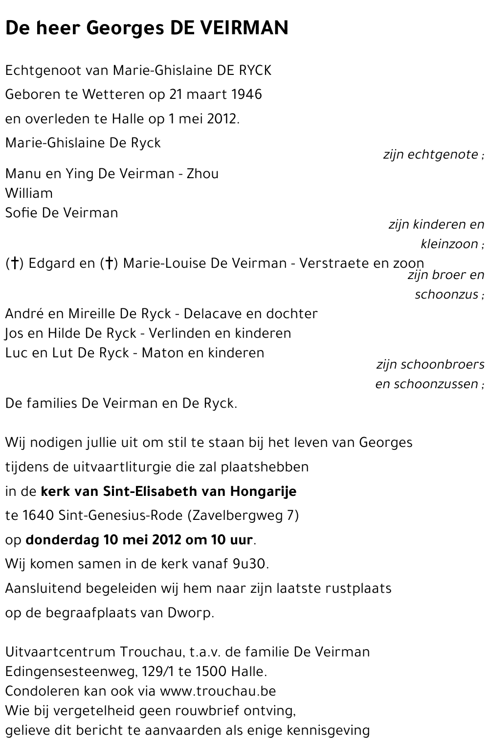 Georges DE VEIRMAN
