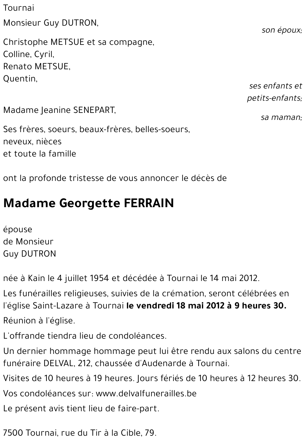 Georgette FERRAIN